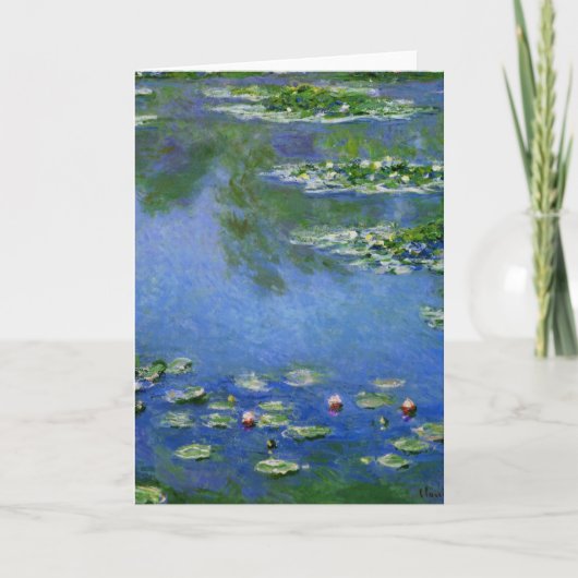 Het Water Lillies van Monet Kaart (Voorkant)