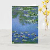 Het Water Lillies van Monet Kaart (Gele Bloem)