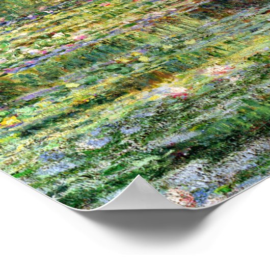 Het water-Lily Pond door Monet Fine Art Poster (Hoek)