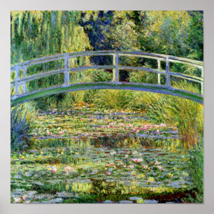 Het water-Lily Pond door Monet Fine Art Poster