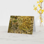 Het water van de Kaweah River Abstracte Natuur Kaart (Gele Bloem)