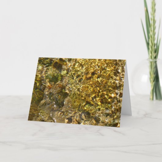 Het water van de Kaweah River Abstracte Natuur Kaart (Voorkant)