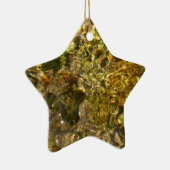 Het water van de Kaweah River Abstracte Natuur Keramisch Ornament (Rechts)