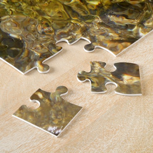 Het water van de Kaweah River Abstracte Natuur Legpuzzel (Zijkant)
