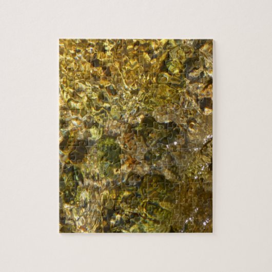 Het water van de Kaweah River Abstracte Natuur Legpuzzel (Verticaal)