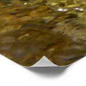 Het water van de Kaweah River Abstracte Natuur Poster (Hoek)