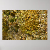 Het water van de Kaweah River Abstracte Natuur Poster (Voorkant)