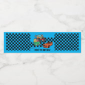 Het wateretiket van de autopartij, Auto Waterfles Etiket (Enkel label)