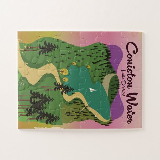 Het watermerendistrict Coniston Legpuzzel (Horizontaal)