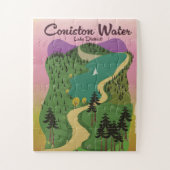 Het watermerendistrict Coniston Legpuzzel (Verticaal)