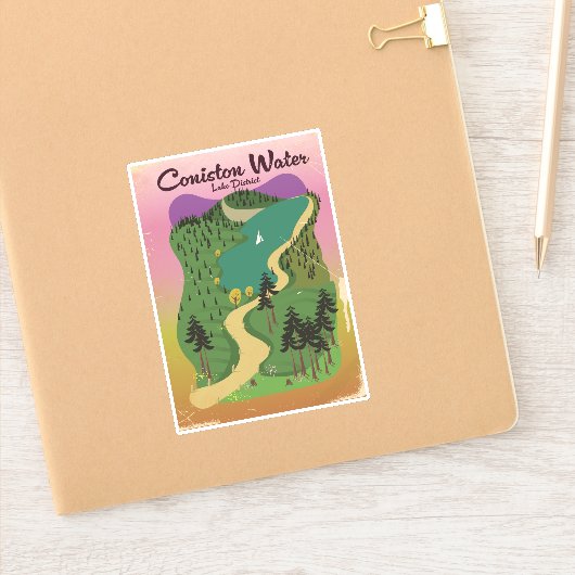 Het watermerendistrict Coniston Sticker (Notitieboek)