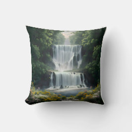 Het waterval landschap kussen