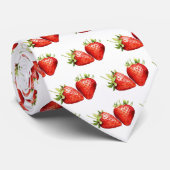 Het waterverf aardbei Stropdas (Opgerold)