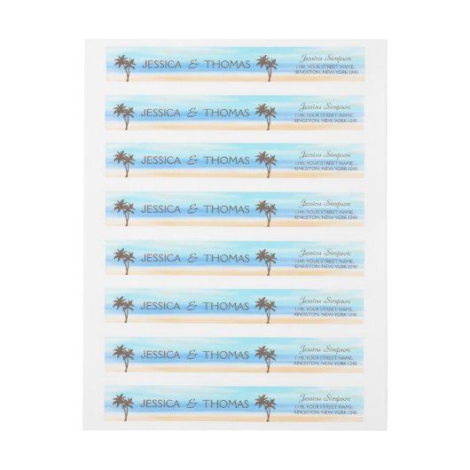 Het Waterverf Beach Wedding Collectie (Vel)