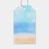Het Waterverf Beach Wedding Collectie Cadeaulabel (Achterkant)