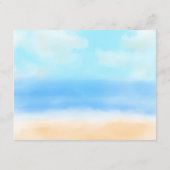 Het Waterverf Beach Wedding Collectie Informatiekaartje (Achterkant)