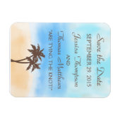 Het Waterverf Beach Wedding Collectie Magneet (Horizontaal)