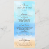 Het Waterverf Beach Wedding Collectie Menu (Voorkant)