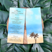 Het Waterverf Beach Wedding Collectie Menu