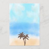 Het Waterverf Beach Wedding Collectie Menu (Achterkant)