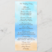 Het Waterverf Beach Wedding Collectie Programmakaart (Achterkant)