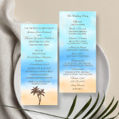 Het Waterverf Beach Wedding Collectie Programmakaart