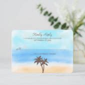 Het Waterverf Beach Wedding Collectie - RSVP (Staand voorkant)