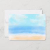 Het Waterverf Beach Wedding Collectie - RSVP Kaartje (Achterkant)