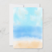 Het Waterverf Beach Wedding Collectie Save The Date (Achterkant)