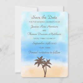 Het Waterverf Beach Wedding Collectie Save The Date