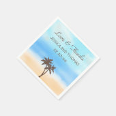 Het Waterverf Beach Wedding Collectie Servetten (Hoek)