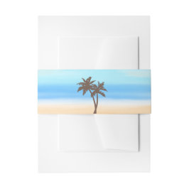 Het Waterverf Beach Wedding Collectie Uitnodigingen Wikkel