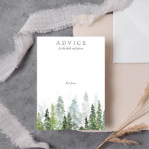 Het Waterverf Pine Tree Forest Wedding Collectie