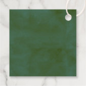 Het Waterverf Pine Tree Forest Wedding Collectie Bedankjes Labels (Achterkant)