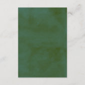 Het Waterverf Pine Tree Forest Wedding Collectie Informatiekaartje (Achterkant)