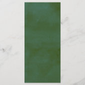 Het Waterverf Pine Tree Forest Wedding Collectie Menu (Achterkant)