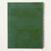 Het Waterverf Pine Tree Forest Wedding Collectie Planner (Achterkant)