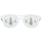 Het Waterverf Pine Tree Forest Wedding Collectie Retro Zonnebril