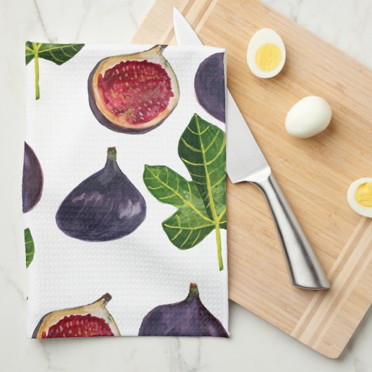 Het Waterverf schilderen van herfst Cijfers Theedoek (Quarter Fold)