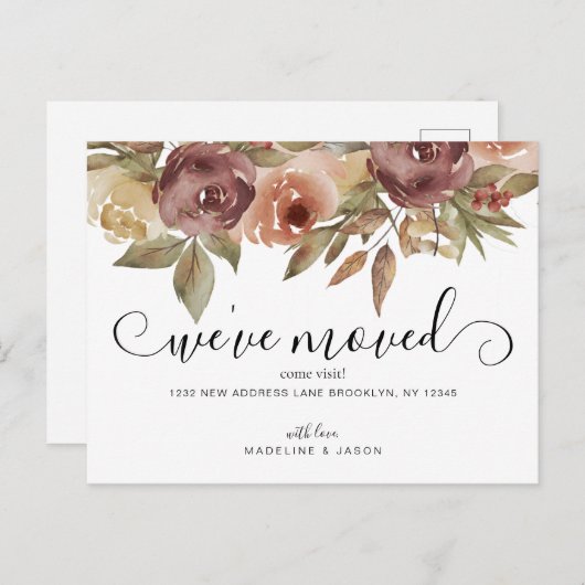 Het Waterverf van de Stevige Vaste Manuscript van Aankondigingskaart (Voorkant / Achterkant)