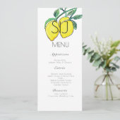 Het Waterverf van het huwelijk - het menu van de B (Staand voorkant)