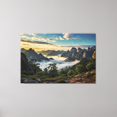 Het Web Over Bergen Canvas Afdruk (Voorkant)