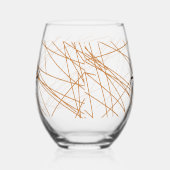 Het web van de spin wijnglas zonder voet (Rechts)