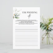 Het 'Weddenschap Night Vrijgezellenfeest Greenery  (Staand voorkant)