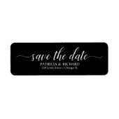 Het weduwschap van de kalligrafie bewaart het adre etiket (Voorkant)