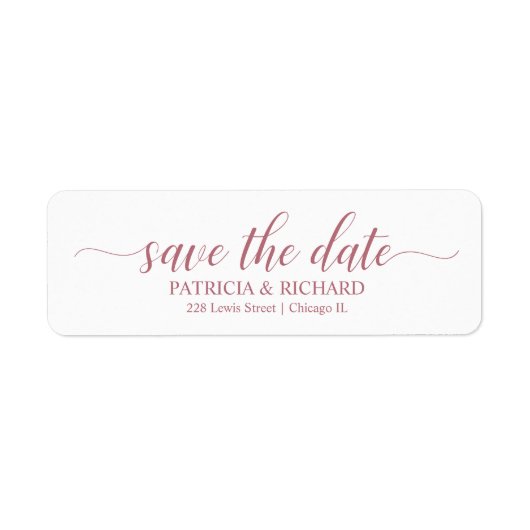 Het weduwschap van de kalligrafie bewaart het adre etiket (Voorkant)