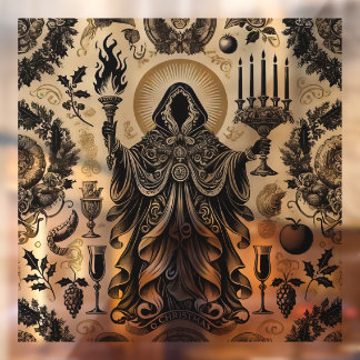 Het wee van het kerstcadeau raamsticker