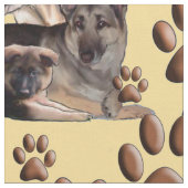 Het weefsel van de familie Shepherd Stof (Close Up)