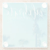 Het weekeinde vieren glazen onderzetter (Achterkant)