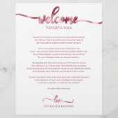 Het Weekend van de bruiloft Welkome Reisroute Eenv (Voorkant)